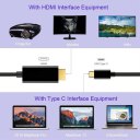 Type C USB-C to HDMI Cable HD Converter 6FT USB 3.1 Fast Data Transmission