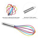 Colorful Silicone Whisk Frother Milk Cream Kitchen Utensils For Blending