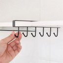 Special U Type 6 Hook Rack Bathroom Kitchen Seamless Hanging Multi Hooks