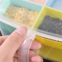 Removable Kitchen Tools Plastic 4 Grids Salt Spice Seasoning Storage Box