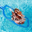 Swimming Pool Spa Pond Leaf Skimmer Mesh Sturdy Plastic Frame Head Surface Net