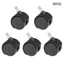 5x Office Home Chair Caster Wheel Swivel Rubber Wooden Floor Protection 1.5