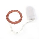 2M 20 LEDs Battery Operated LED String Lights With Milky White Battery Case