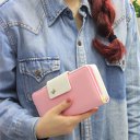 Korean Style Purse Woman Solid Handbag Lady Wallet Casual Mobile Phone Bag