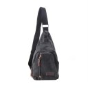 Man Canvas Zipper Flap Shape Messenger Shoulder Bag Customized Outdoor Sports