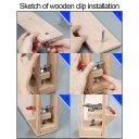 Professional Leather Retaining Clip Wood Tools Treatments Crafts DIY Tools