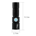 LED Torch Waterproof Tactical Flashlight Rechargeable USB Zoom Flashlight