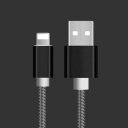 1M USB Charger Cable Nylon Braided Cable Charging Data Sync Cable for iPhone