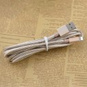 1M USB Charger Cable Nylon Braided Cable Charging Data Sync Cable for iPhone