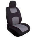 Charcoal Car Seat Covers Set Universal Fit For Sedan SUV Truck Split Bench