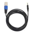 351330 3.5mm Jack Stereo Male Plug Connector Cable To Microphone For HDTV DVD