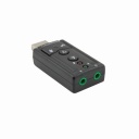 Black USB Virtual 7.1-Channel USB 2.0 Audio Sound Card Adapter