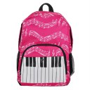 Piano Keyboard Printed Men Women Durable Oxford Cloth Backpack School Bag