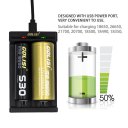 Golisi Needle2 Charger 2 Slots Rechargeable Battery Charger for Li-ion Battery