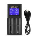 2 Slots Smart LCD Rechargeable Battery Charger for AA & AAA Ni-MH Ni-cd