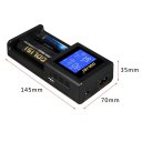 2 Slots Smart LCD Rechargeable Battery Charger for AA & AAA Ni-MH Ni-cd