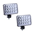 1 Pair 15 LEDs Car Headlights Light Bulb Headlamp Replacement H4666/H4656