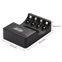 4 Slots Smart USB AA & AAA Ni-MH Battery Charger with LED Indicator