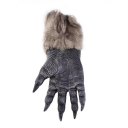 Halloween Werewolf Gloves Latex Furry Animal Hand Gloves Halloween Prop