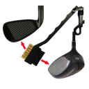Black Dual Bristles Golf Club Groove Ball Cleaning Brush Cleaner& Snap Clip