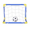 Folding Mini Football Soccer Goal Post Net Set with Pump Kids Sport Toy