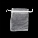 100pcs White 7x9cm Drawstring Organza Pouch Gift DIY Package Jewelry Party Bags