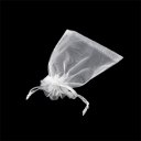 100pcs White 7x9cm Drawstring Organza Pouch Gift DIY Package Jewelry Party Bags