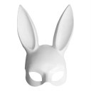 Cosplay Costume Party PP Rabbit Ears Mask Black White Halloween Decoration