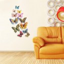 12PCS Magnetic Butterfly Wall Sticker Luminous 3D Imitation Refrigerator Paper
