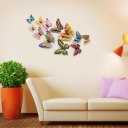 12PCS Magnetic Butterfly Wall Sticker Luminous 3D Imitation Refrigerator Paper