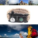 LED SOS Bracelet Multifunctional Survival Kit for Outdoor Camping Hiking