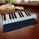 Piano Carpet Bedroom Bedside Living Room Black And White Piano Kids Pad Rug