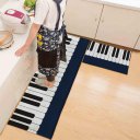Piano Carpet Bedroom Bedside Living Room Black And White Piano Kids Pad Rug