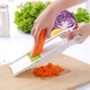 5 in 1 Vegetable Fruit Adjustable Steel Blade Multifunction ABS Slicer Cutter
