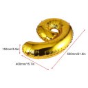 30 Inch Foil Mylar Balloons for Wall Decoration Number Digit Foil Balloons