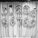 30 Inches Silver Number Foil Balloons Digit Air Ballons Party Wedding Decor