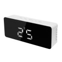 TS-S69 Digital Alarm Clock With Temperature Snooze Rectangular Mirror Clock