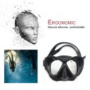 AM-200 Adult Silicone Diving Goggles Mask Double Layer Waterproof Anti-fog