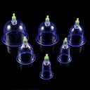 6pcs/set Chinese Health Care Medical Vacuum Body Cupping Therapy Cups Massage