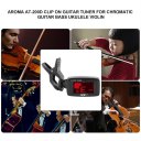 AT-200D Clip On Guitar Tuner for Chromatic Guitar Bass Ukulele Violin