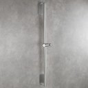 Stainless Steel 31.5-Inch Shower Sliding Bar Drilling-free Bathroom Accessories Brushed Nickel