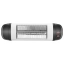 US PHW-1500CR 1500W Wall Terrace Heater with Remote Control / First Gear / Fake Firewood / Single Color / 1 Quartz Tube Black