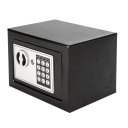 17E Home Use Electronic Password Steel Plate Safe Box Black