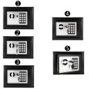 17E Home Use Electronic Password Steel Plate Safe Box Black