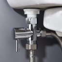 Brass Toilet Valve  G7/8 Female x G15/16 Male x G1/2 Male T Adapter  Toilet Connector for Bidet