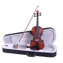 Glarry GV200 4/4 Classic Solid Wood Violin Case Bow Violin Strings Rosin Shoulder Rest Electronic Tuner