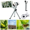 18X Zoom HD Monocular Telescope Starscope With Tripod Stand Kit For Cell Phone