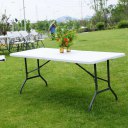 6' Folding Table Portable Plastic Indoor Outdoor Picnic Party Dining Camping Tables