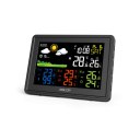 Wireless color weather station with 3 remote sensors
