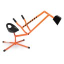Kids Sand Digger Ride On With 360°Rotatable Seat And Metal Base, Outdoor Ride On Excavator Toy For Kids Orange